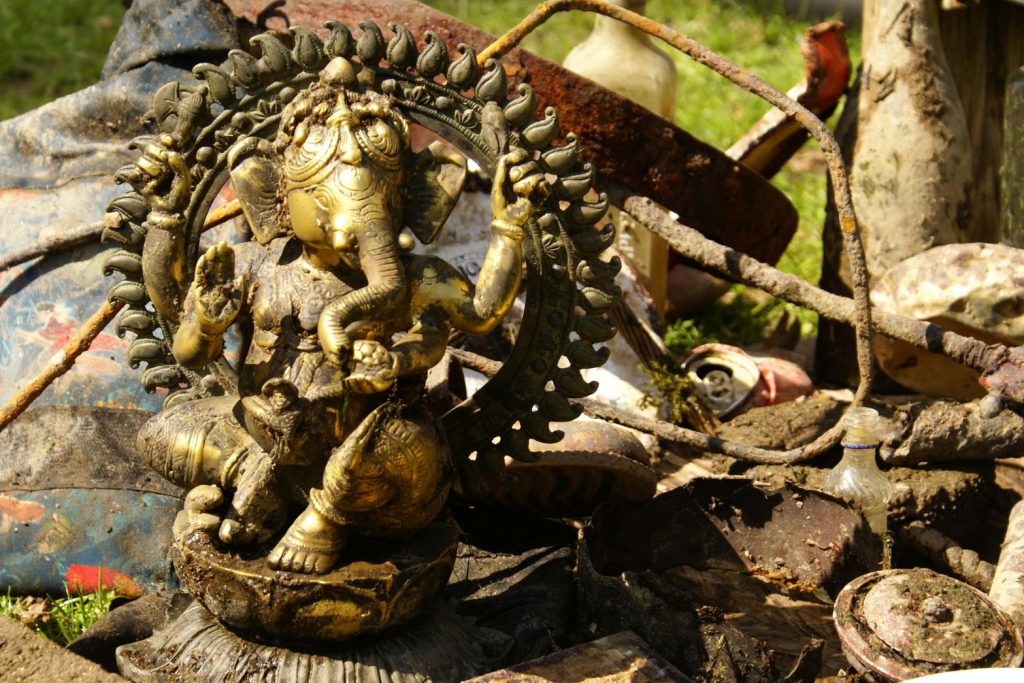 Würmaktion, März 2017, an der Remise, Ganesha, Bild 03